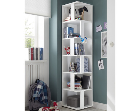Rohový regál s přihrádkami Corner Shelf