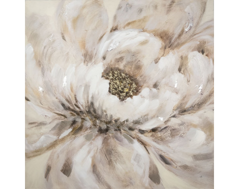 Ručně malovaný obraz Květina 100x100 cm